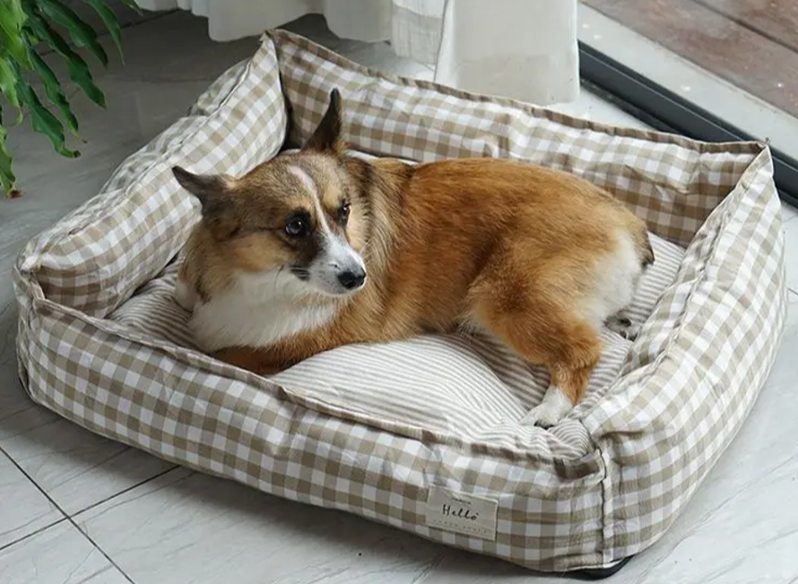 Hundeseng | Aftagelig madras | Nem rengøring | Bomuld Pantino