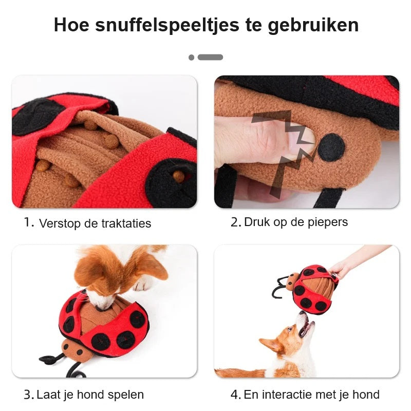 Snuselegetøj | Flere rum | Mental stimulering | Fleece Pantino