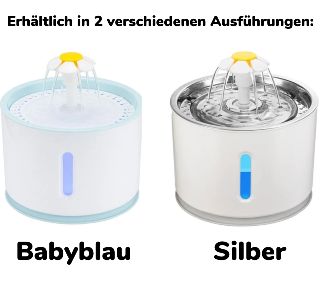Automatisk kattefontæne | Antitilstoppende filter | Jævn vandstrøm | Plast Pantino