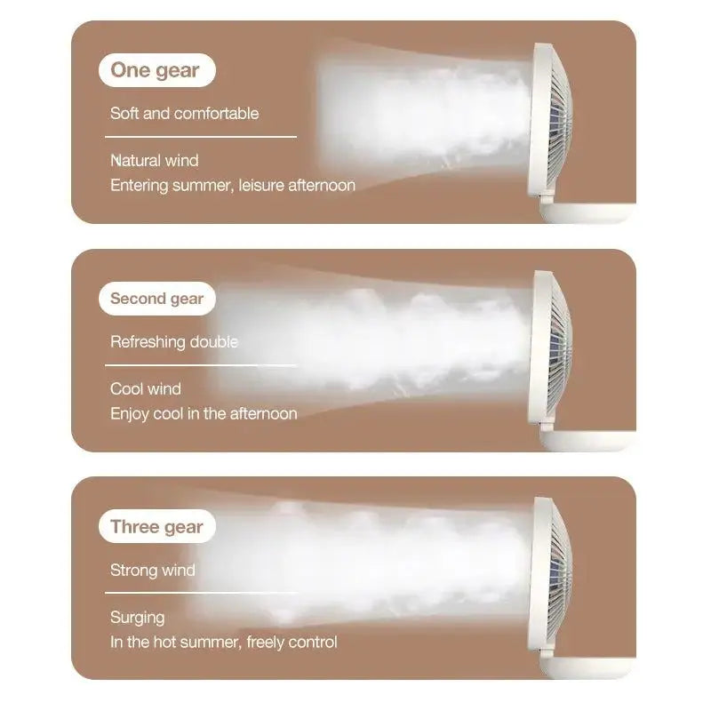 Verstellbarer 2-in-1 Ventilator für Wand & Tisch Mivoza Deutschland