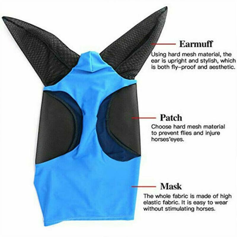 Hestemaske | Insektbeskyttelse | Klart udsyn | Elastisk Pantino