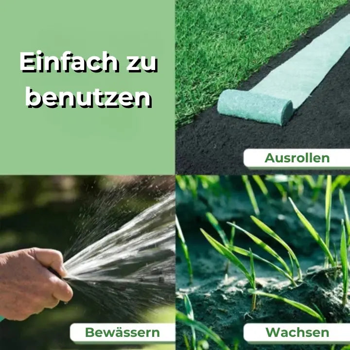 Pflegeleichte Bio-Rasensamenmatte Mivoza Deutschland