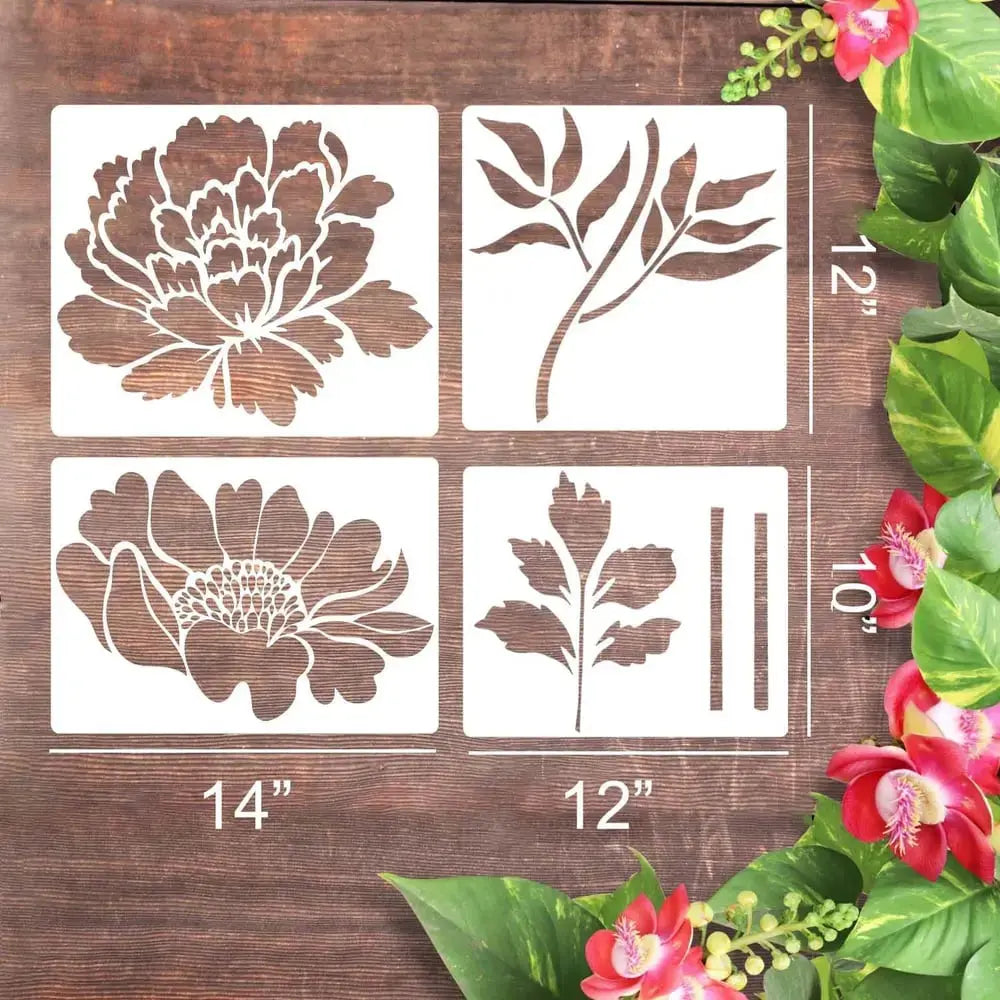 Wiederverwendbare Blumen-Schablone für Garten & Zaun-Deko Mivoza Deutschland